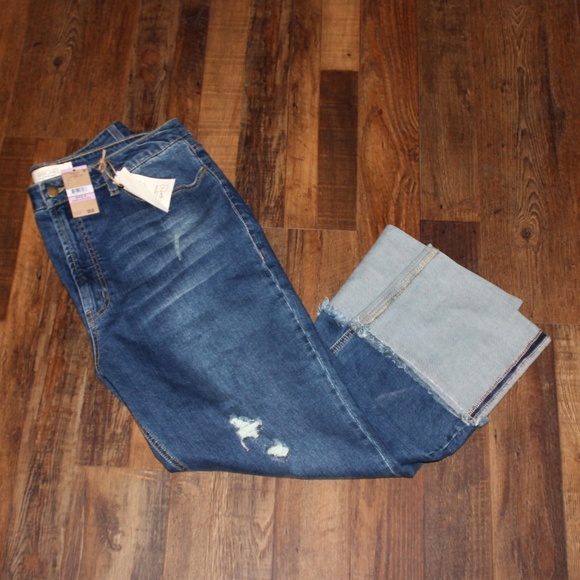 RACHEL Rachel Roy Denim - Rachel Roy Crop Capri Jeans NWT 32/14 Hi-Rise NEW